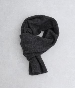 ヤク　ニットマフラー(チャコール-F)