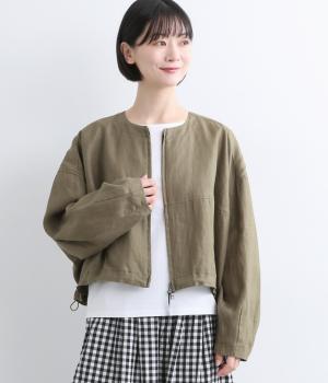 ラミーツイルノーカラージャケット