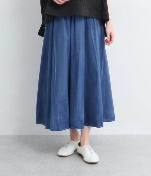 デニムタックフレアスカート