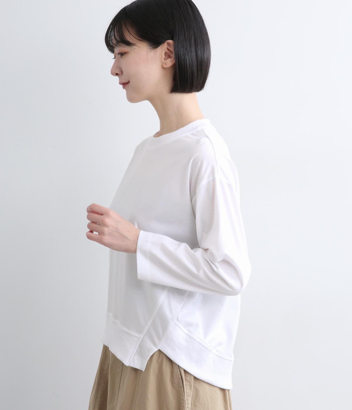 コットンアシンメトリープルオーバー(オフホワイト-F)