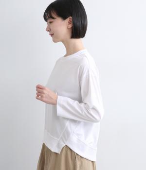 コットンアシンメトリープルオーバー(オフホワイト-F)