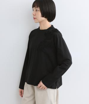 コットンフラワーテープ刺繍プルオーバー