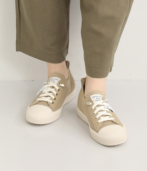 レースアップ　ローカットスニーカー(モカ-230)