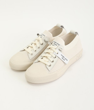 レースアップ　ローカットスニーカー(ホワイト-230)