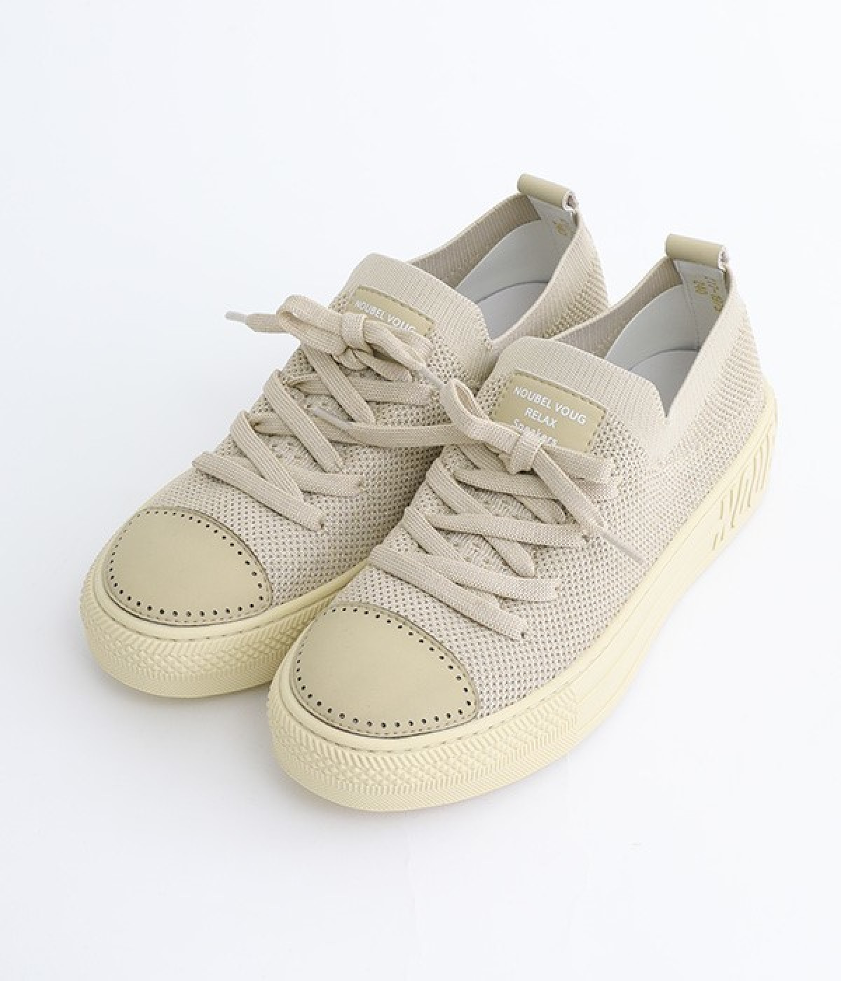 ラベル　スリッポンスニーカー(シャンパン-230)