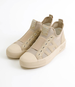 紐なし　ハイカットスニーカー(シャンパン-230)