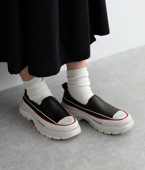 タンクソール　スリッポンスニーカー(ブラック-230)