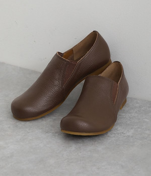 サイドゴム　スリッポン(チョコ-230)