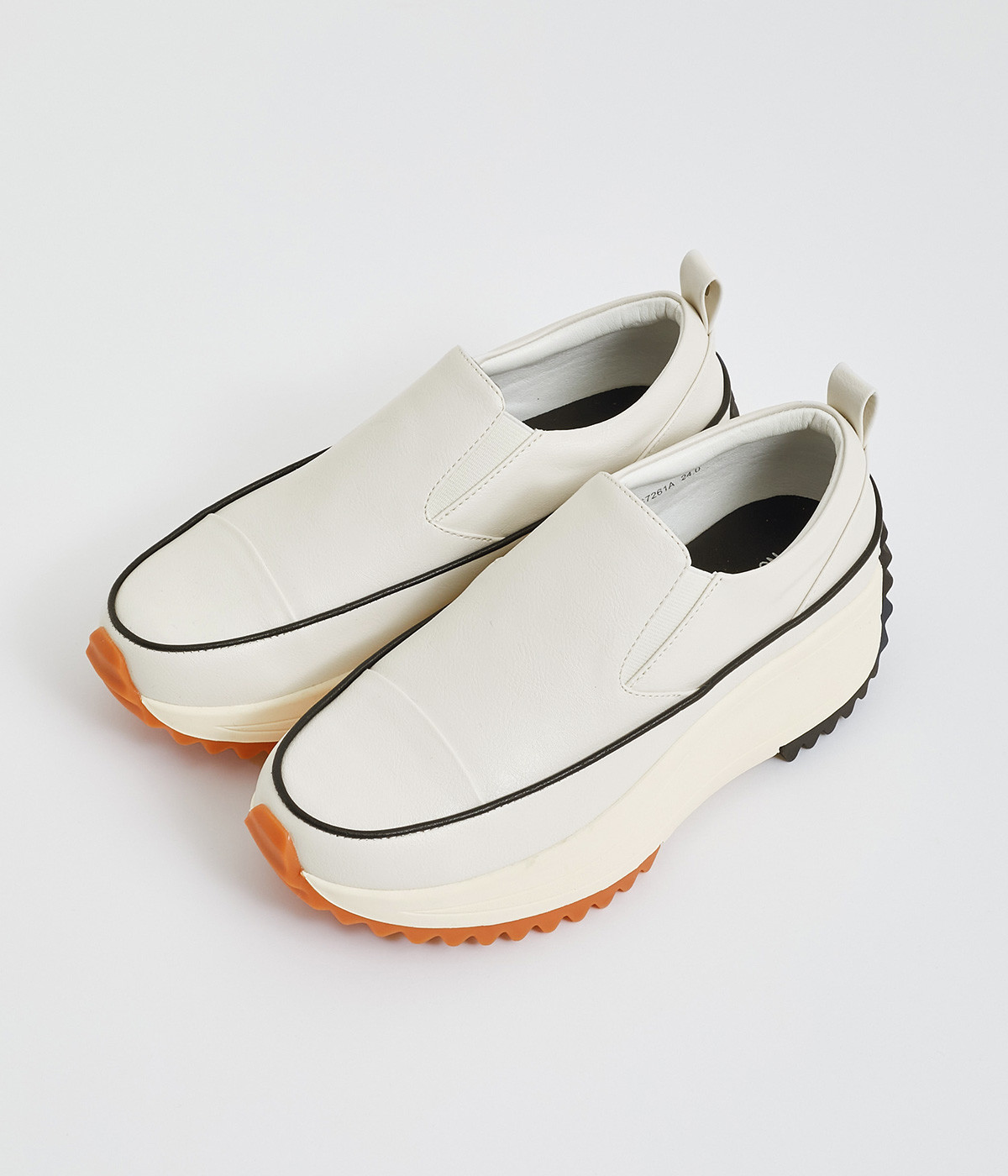 ボリュームソール　スリッポン(Nホワイト-230)