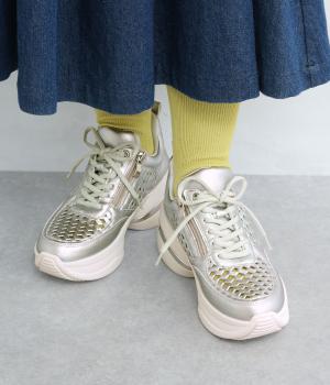 ボリュームソール　メッシュスニーカー