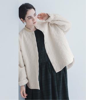 サークル刺繍中綿ブルゾン（アイボリー・F）