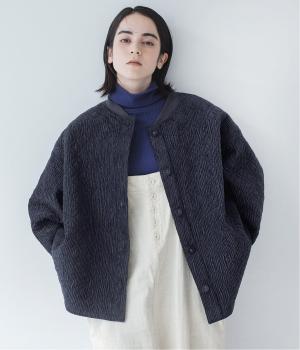 サークル刺繍中綿ブルゾン（ネイビー・F）