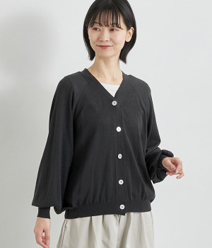 ドルマンニットカーディガン(クロ-ONESIZE)