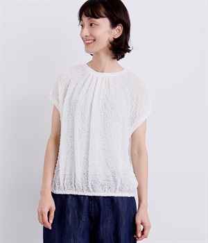 ぽこぽこギャザープルオーバー(オフ-ONESIZE)