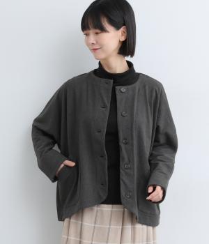 起毛ドルマンジャケット(チャコール-F)