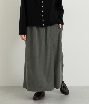 コーデュロイラップパンツ(チャコール-F)