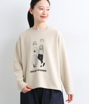 裏毛BOYS & GIRLプルオーバー(ベージュ-F)