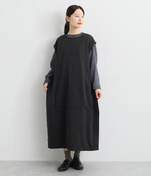 切替コクーンジャンパースカート(クロ-F)