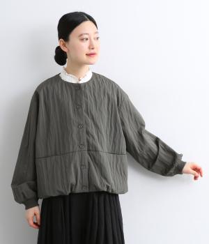 ストライプバルーンジャケット(チャコール-F)
