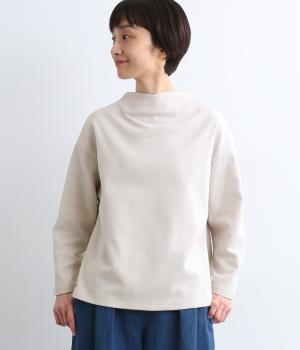 変形襟プルオーバー(グレージュ-F)