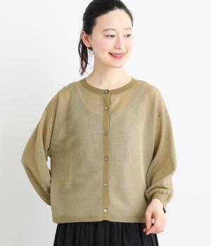 ボタンニットカーディガン