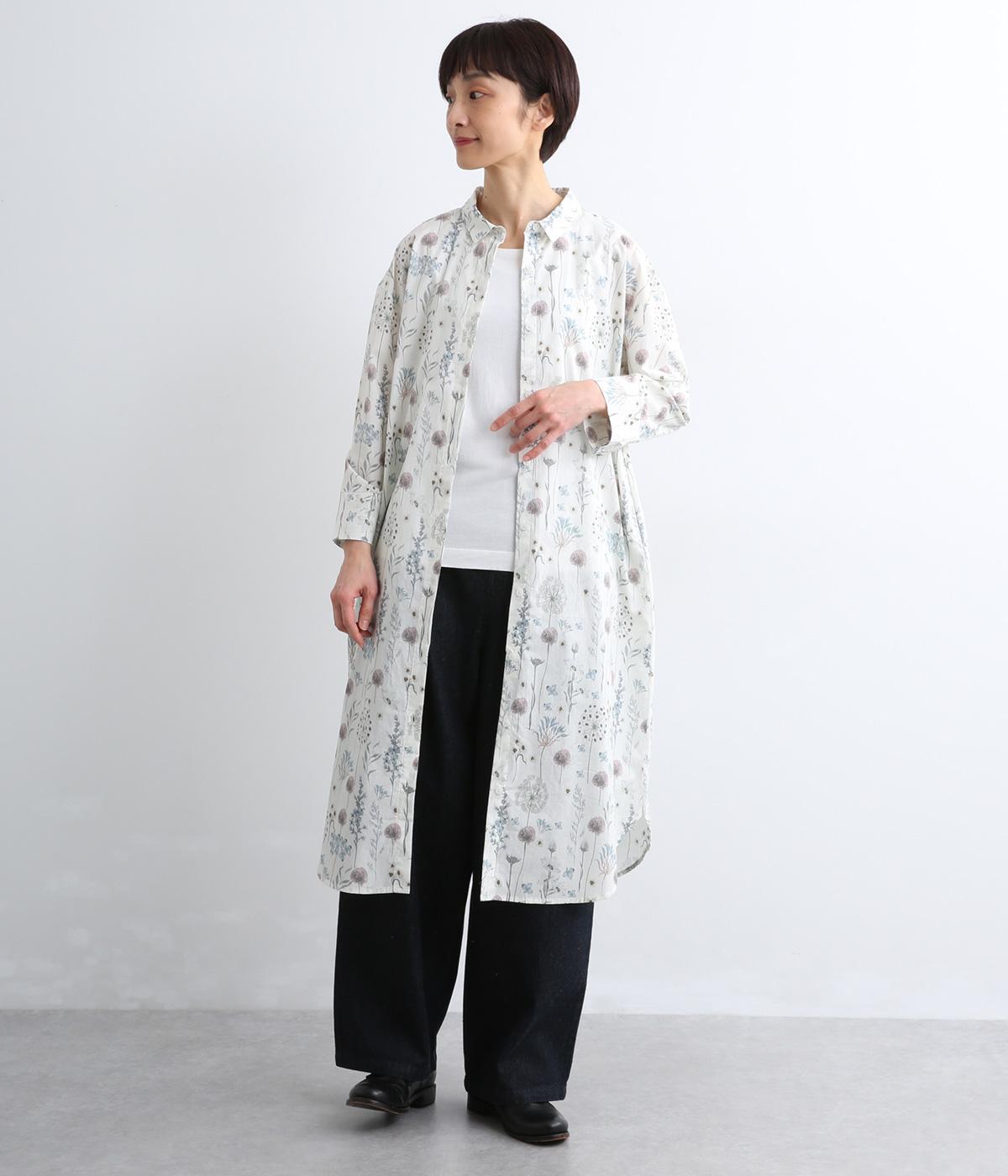 コットン花柄前開きワンピース｜green.（グリーンドット）の商品詳細