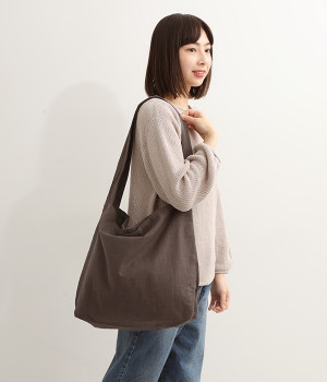 ワンハンドルくったりトート(チャコール-ONESIZE)