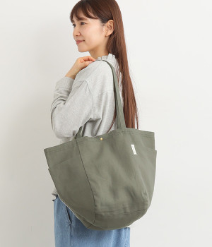 2HANDLE　インドトートBAG(チャコール-ONESIZE)