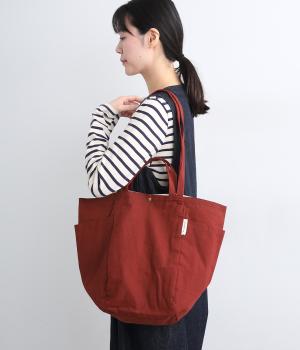 2HANDLE　インドトートBAG(バーガンディー-F)