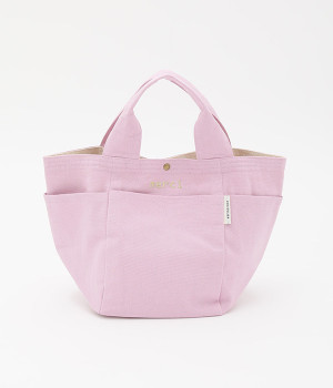 ロゴ刺繍　ランチトート(ライラックピンク-ONESIZE)