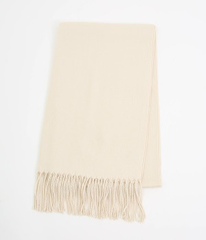 無地ストール(アイボリー-ONESIZE)