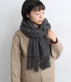 無地ストール(杢グレー-ONESIZE)