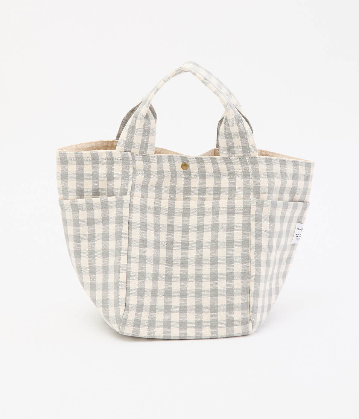 ランチトート(チェックグレージュ-ONESIZE)