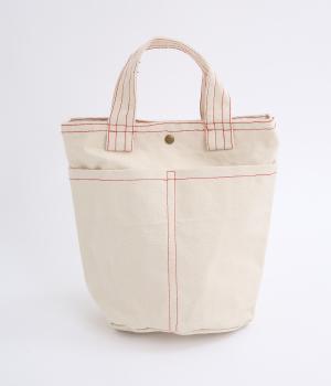 インドキャンバスミニトートバッグ(レッド-F)