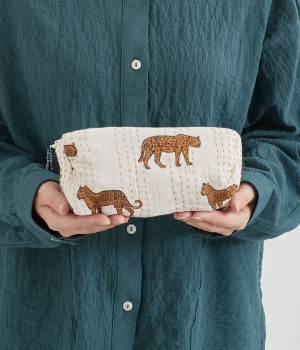 カンタ風　インドポーチ(ホワイト-ONESIZE)