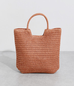 ハンドルペーパートート(テラコッタ-ONESIZE)