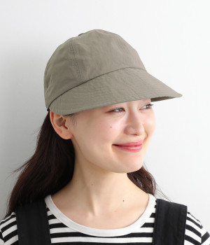 遮熱・撥水 UVワイドバイザーキャップ(チャコール-ONESIZE)