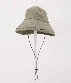 遮熱・撥水 UVワイドブリムハット(カーキ-ONESIZE)