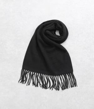 無地マフラー(ブラック-F)