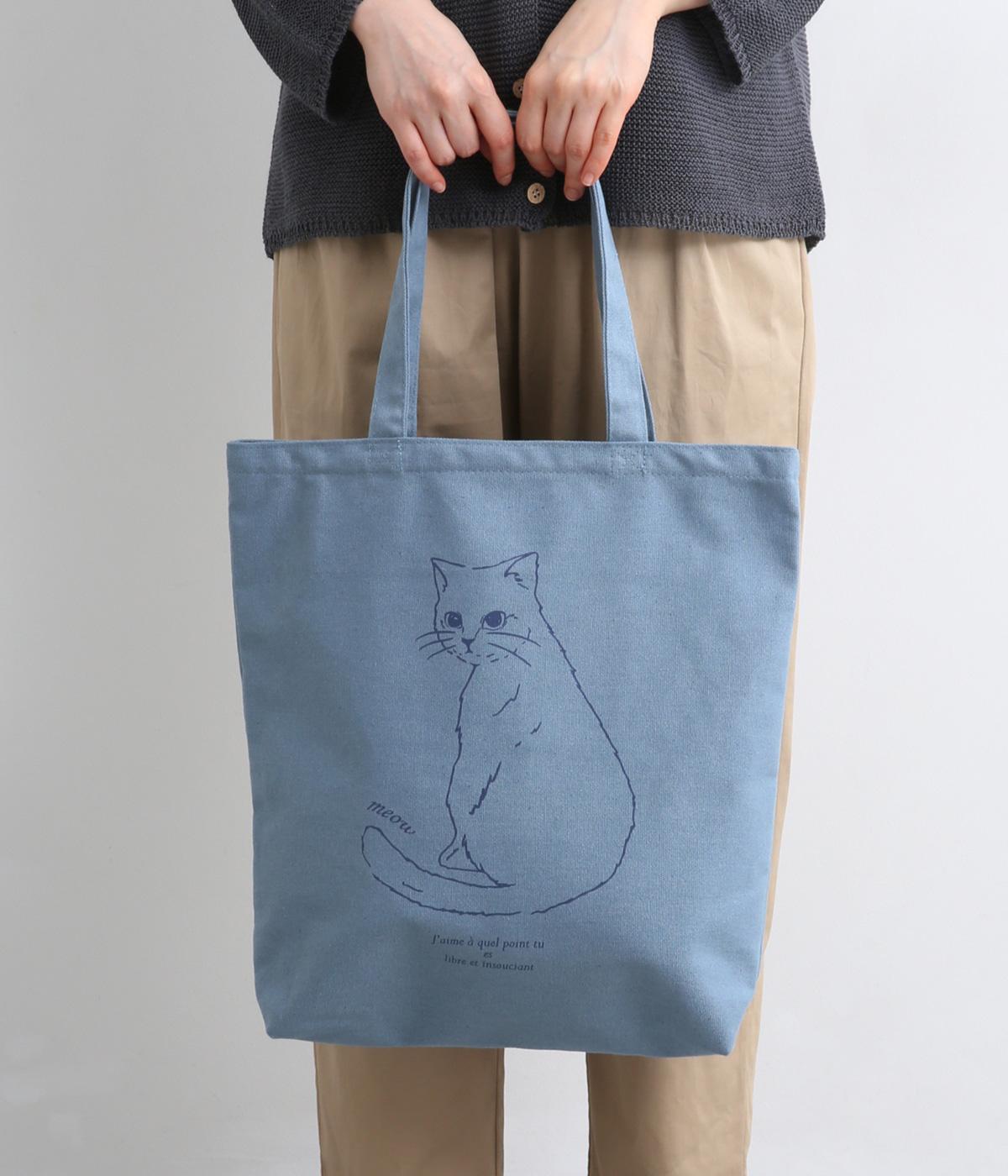 3ポケット付きアニマルトート(ネコ-F)