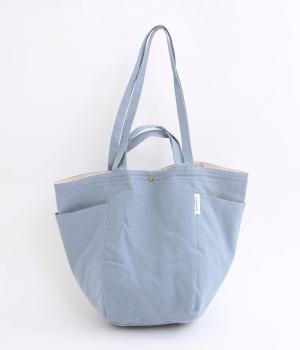 2ハンドル インドトートバッグ(オーラブルー-F)