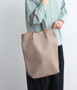 シンセティックレザーショルダーバッグ(トープ-F)