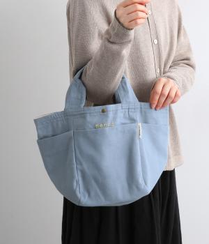 メルシーロゴ刺繍ランチトート(オーラブルー-F)