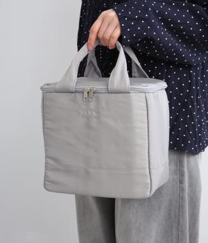 保冷ソフト素材ランチボックス(グレー-F)