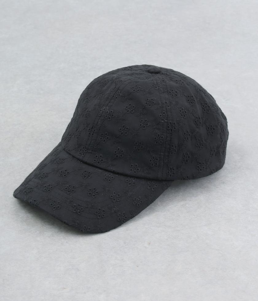 アイレット刺繍キャップ