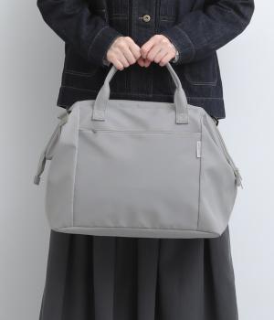 2wayがま口ボストン(ブルーグレー-F)