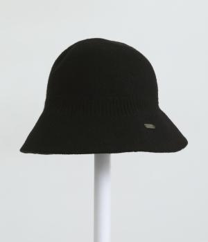 リブニットハット(ブラック-F)