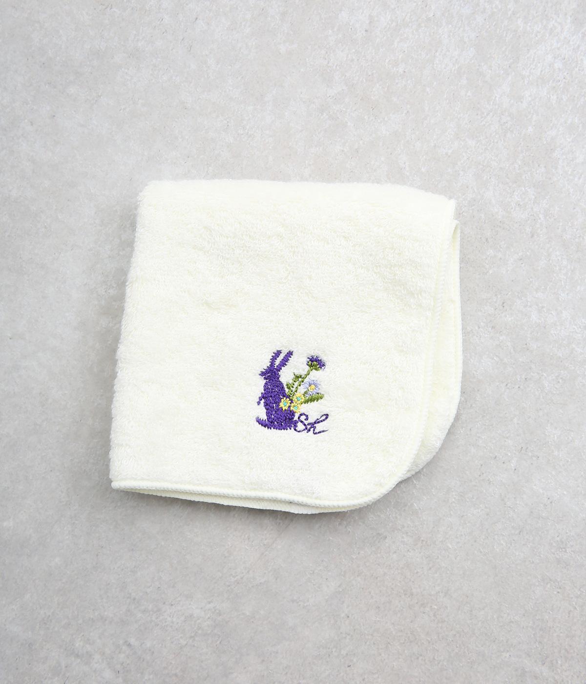 SUPER HAKKA×今治ハンドタオル ウサギワンポイント刺繍(クリーム-ONESIZE)