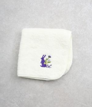 SUPER HAKKA×今治ハンドタオル ウサギワンポイント刺繍(クリーム-ONESIZE)