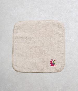 SUPER HAKKA×今治ハンドタオル ウサギワンポイント刺繍(グレー-ONESIZE)